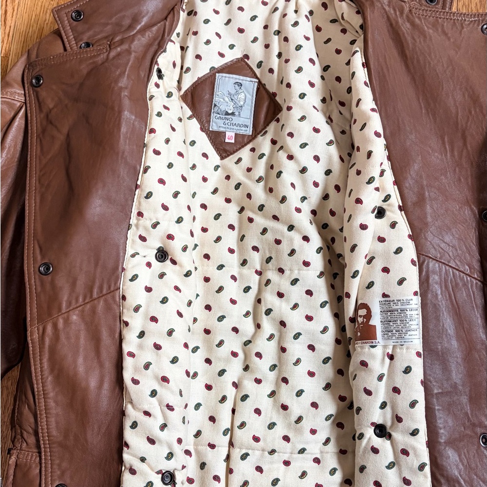 Brown Leather Jacket - image 5